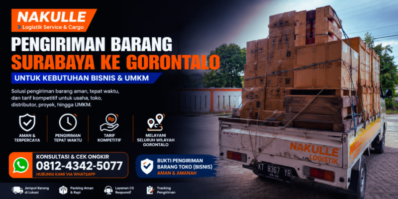 Jasa Pengiriman Barang Surabaya Gorontalo untuk Kebutuhan Bisnis dan UMKM