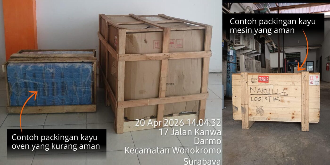 4 Penyebab Barang Rusak Saat Pengiriman ke Makassar. Perhatikan contoh packingan kayu yang rekomended