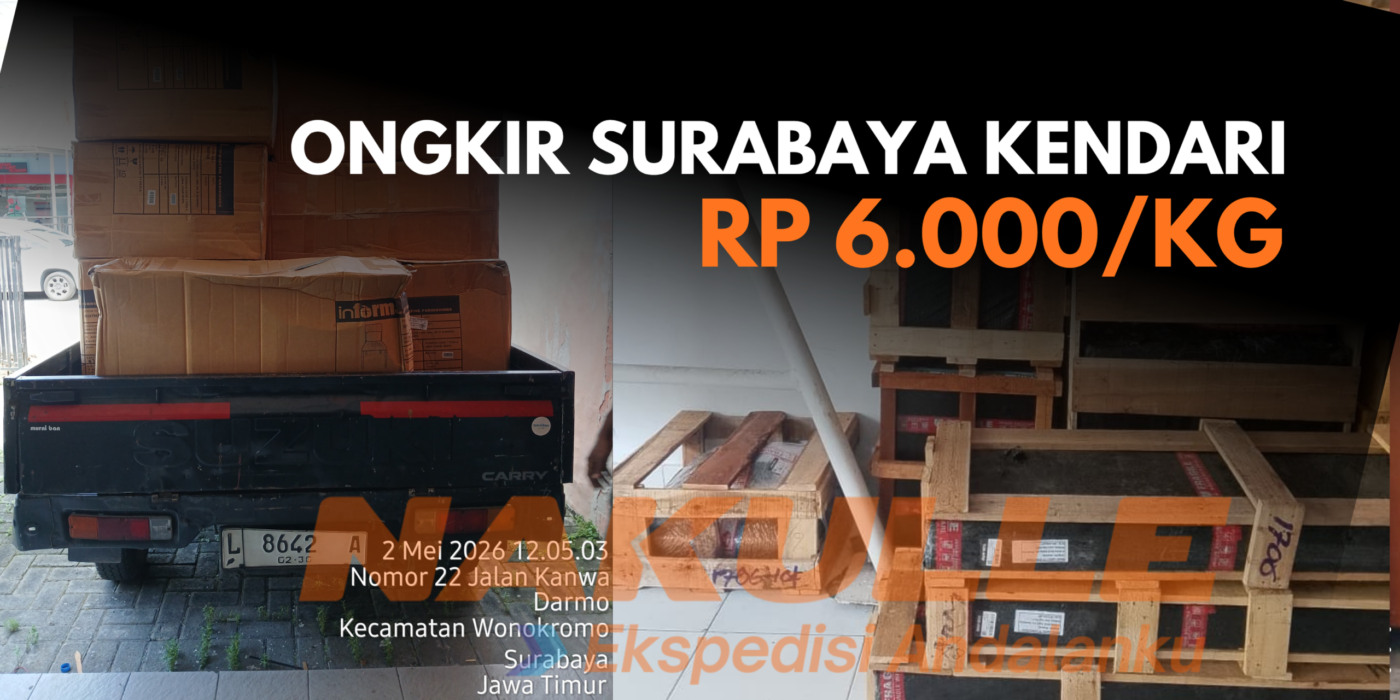 ongkir surabaya ke kendari