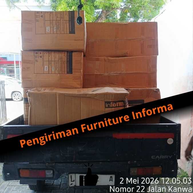 Pengiriman Furniture Informa dari surabaya ke makassar